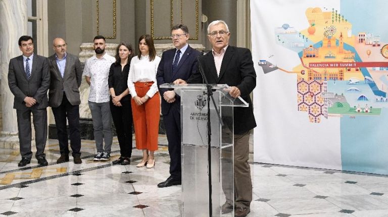 Todos los grupos políticos del Ayuntamiento se unen para apoyar la candidatura de Valencia al Web Summit 2019