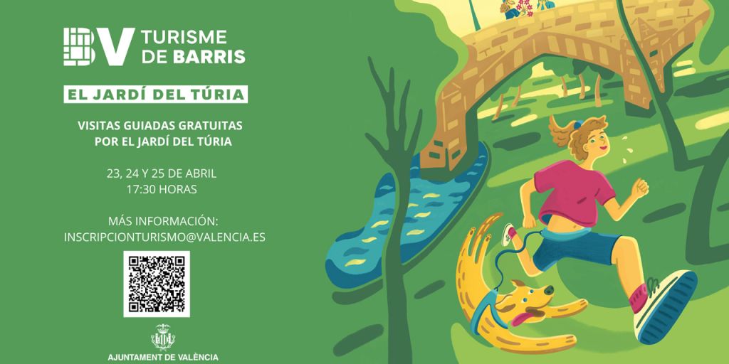  València invita a redescubrir el Jardí del Túria esta Pascua con visitas guiadas gratuitas 