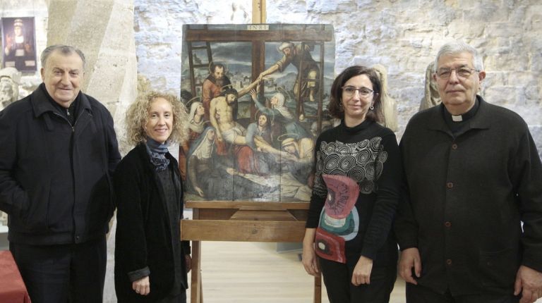 La Catedral de Valencia presenta la restauración del óleo “El Descendimiento”, obra vinculada al círculo de Juan de Juanes