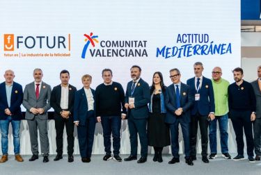 FOTUR presenta en la plaza de la Comunitat Valenciana de FITUR la oferta de ocio y festivales de la Comunidad Valenciana. 