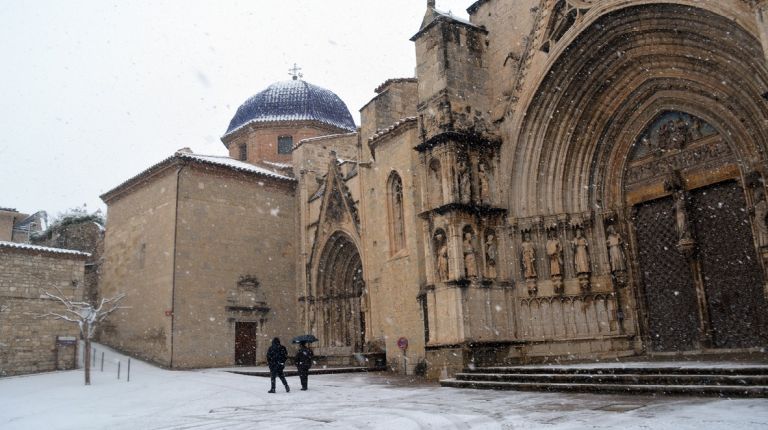 Nevada en Morella, incluido en la red de Los pueblos más bonitos de España