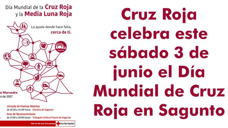 Cruz Roja celebra este sábado 3 de junio el Día Mundial de Cruz Roja en Sagunto