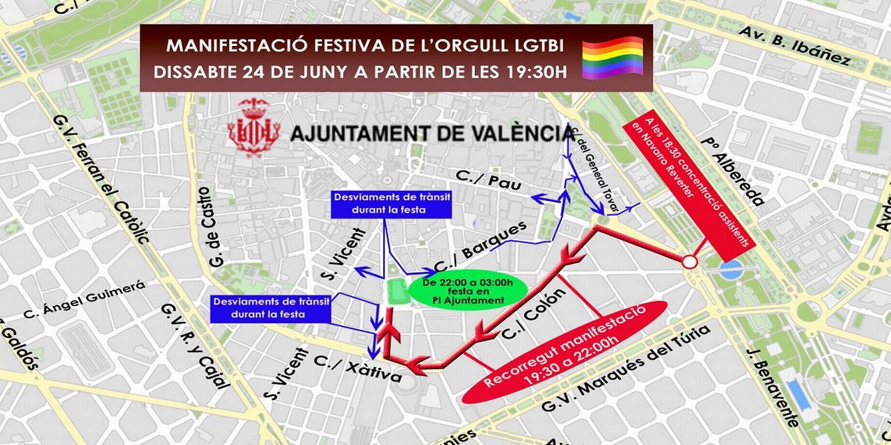  EL AYUNTAMIENTO ORGANIZA UN DISPOSITIVO DE TRÁFICO CON MOTIVO DE LA MANIFESTACIÓN FESTIVA DEL ORGULLO LGTBI