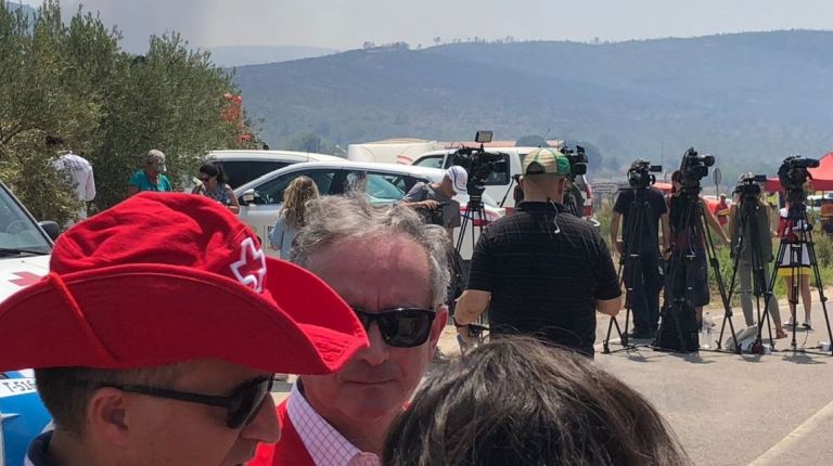 Cruz Roja montó 230 camas en albergues y movilizó 14 vehículos por el incendio en Llutxent