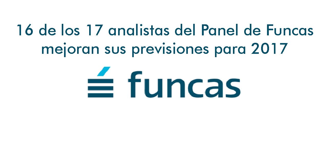  16 de los 17 analistas del Panel de Funcas mejoran sus previsiones para 2017