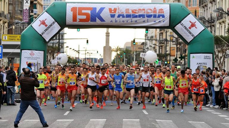 La 15K València Abierta al Mar, el primer fondo del año de la ciudad, se celebra el 18 de febrero