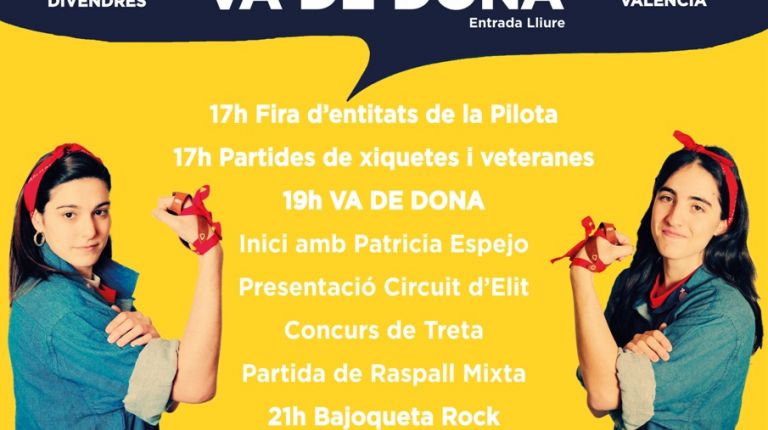 ‘Va de dona’ celebra la gran fiesta de la pilota femenina 