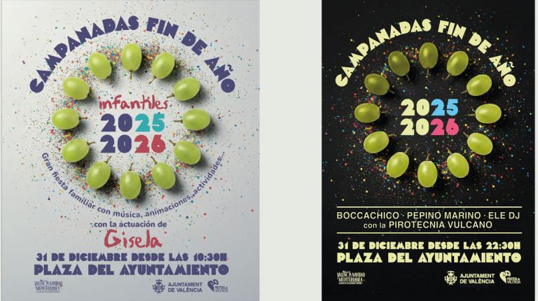 València dará la bienvenida a 2026 con música, animación y unas campanadas infantiles que contarán con la actuación de Gisela