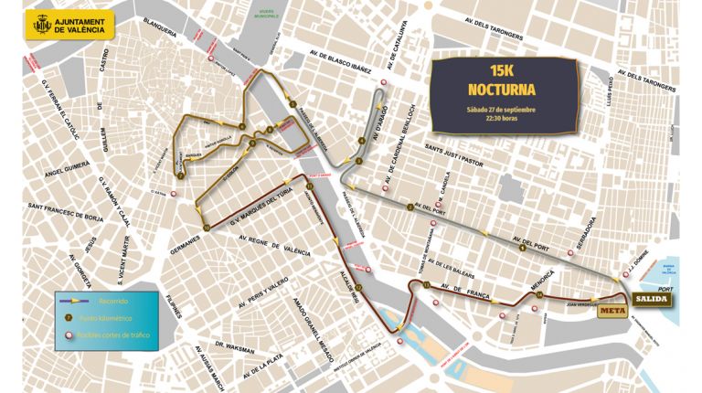 Más de 13.000 atletas correrán la 12ª edición de la 15K Nocturna València ‘Gana Energía’, que “iluminará la ciudad”