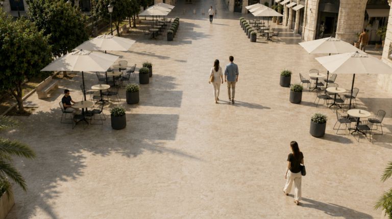 València estudia renovar la imagen comercial y hostelera de la plaza del Ayuntamiento