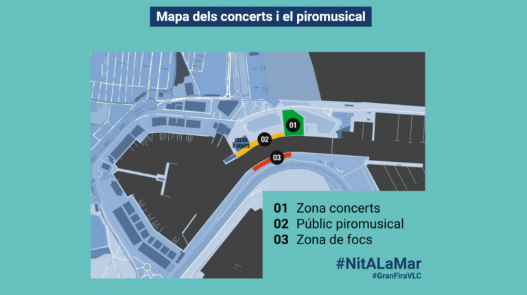 LA GRAN FIRA REEDITA ESTE SÁBADO LA ‘NIT A LA MAR’ CON UN PIROMUSICAL Y CONCIERTOS GRATUITOS EN LA MARINA