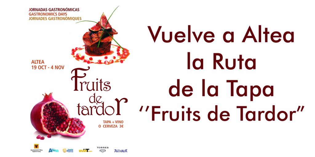  Vuelve a Altea la Ruta de la Tapa ‘’Fruits de Tardor”