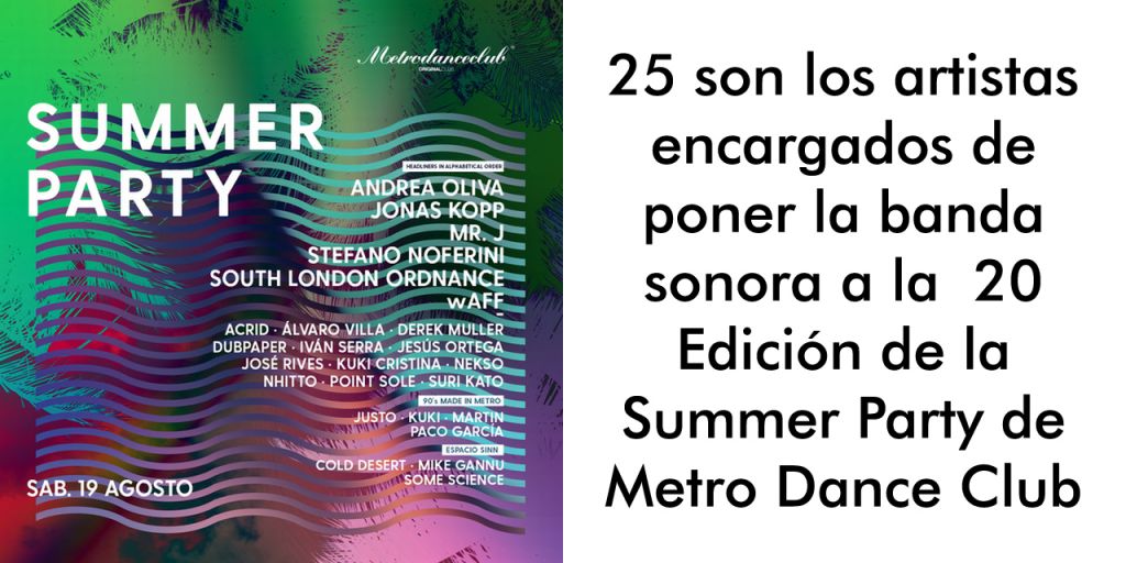  SUMMER PARTY MDC :: SAB.19 AGOSTO