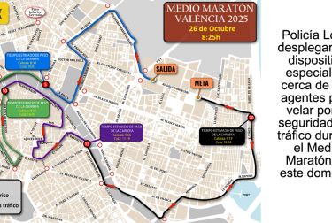Policía Local desplegará un dispositivo especial de cerca de 300 agentes para velar por la seguridad y el tráfico durante el Medio Maratón de este domingo 
