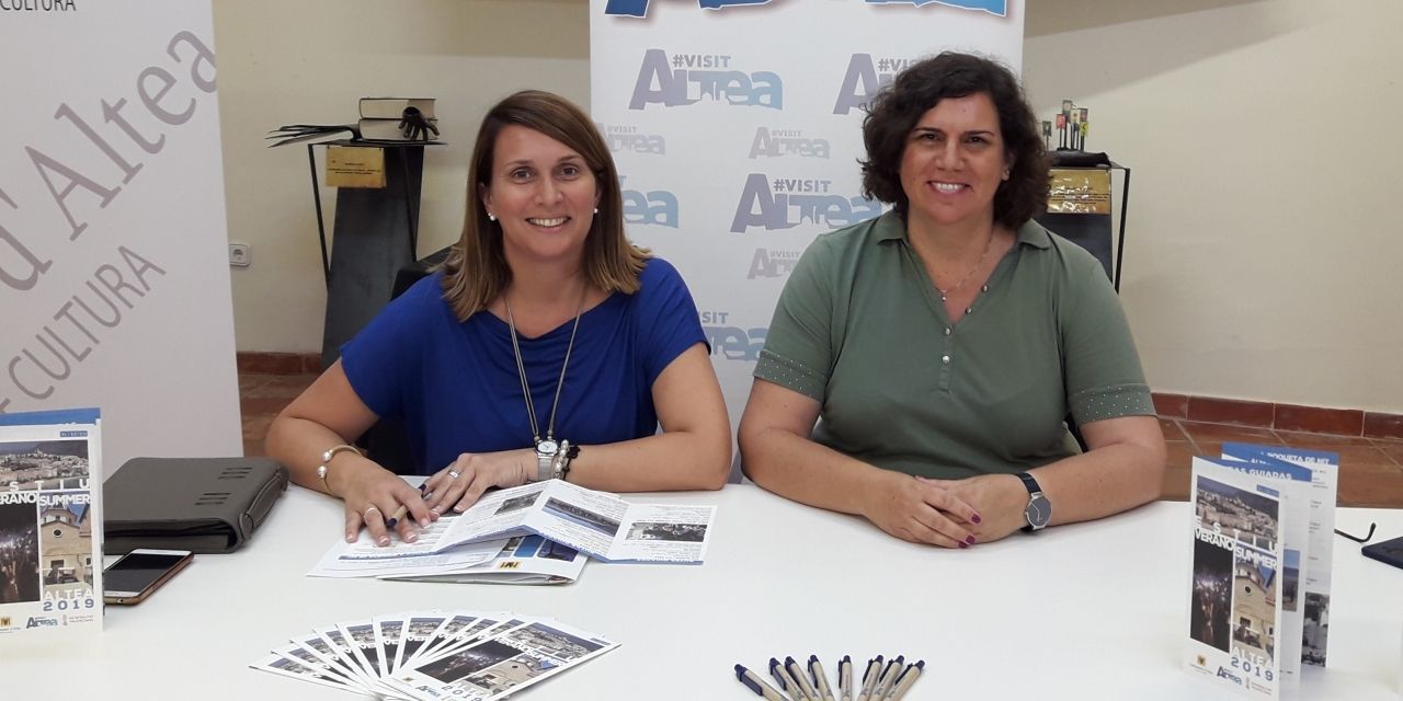  Altea Turismo recoge en un folleto las distintas actividades que van a tener lugar en Altea durante el verano