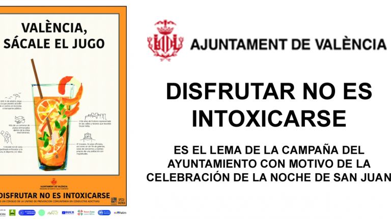 DISFRUTAR NO ES INTOXICARSE ES EL LEMA DE LA CAMPAÑA DEL AYUNTAMIENTO CON MOTIVO DE LA CELEBRACIÓN DE LA NOCHE DE SAN JUAN