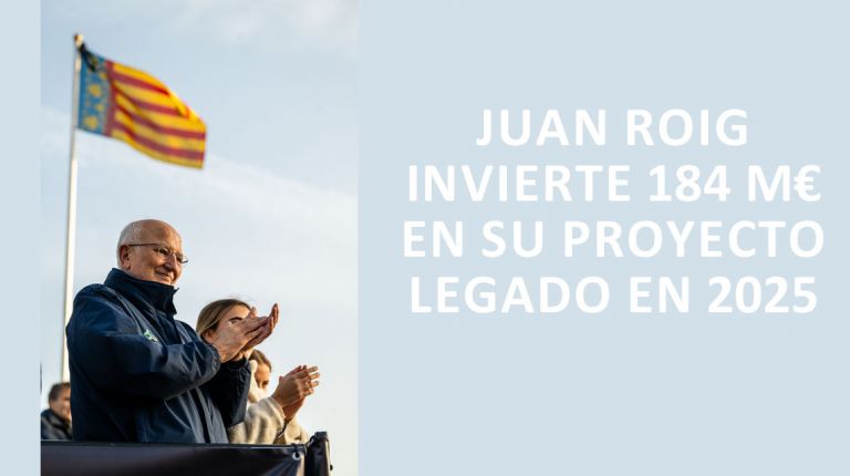 JUAN ROIG INVIERTE 184 M€ EN SU PROYECTO LEGADO EN 2025
